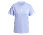 Adidas Women's Future Icons 3-Stripes Tee / T-shirt / Tshirt - Blue Spark