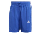 Adidas Men's Aeroready Essentials Chelsea 3-Stripes Shorts - Semi Lucid Blue