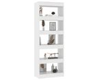 Book Cabinet/Room Divider White 60x30x166 cm Engineered Wood