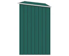 Garden Firewood Shed Green 245x98x159 cm Galvanised Steel