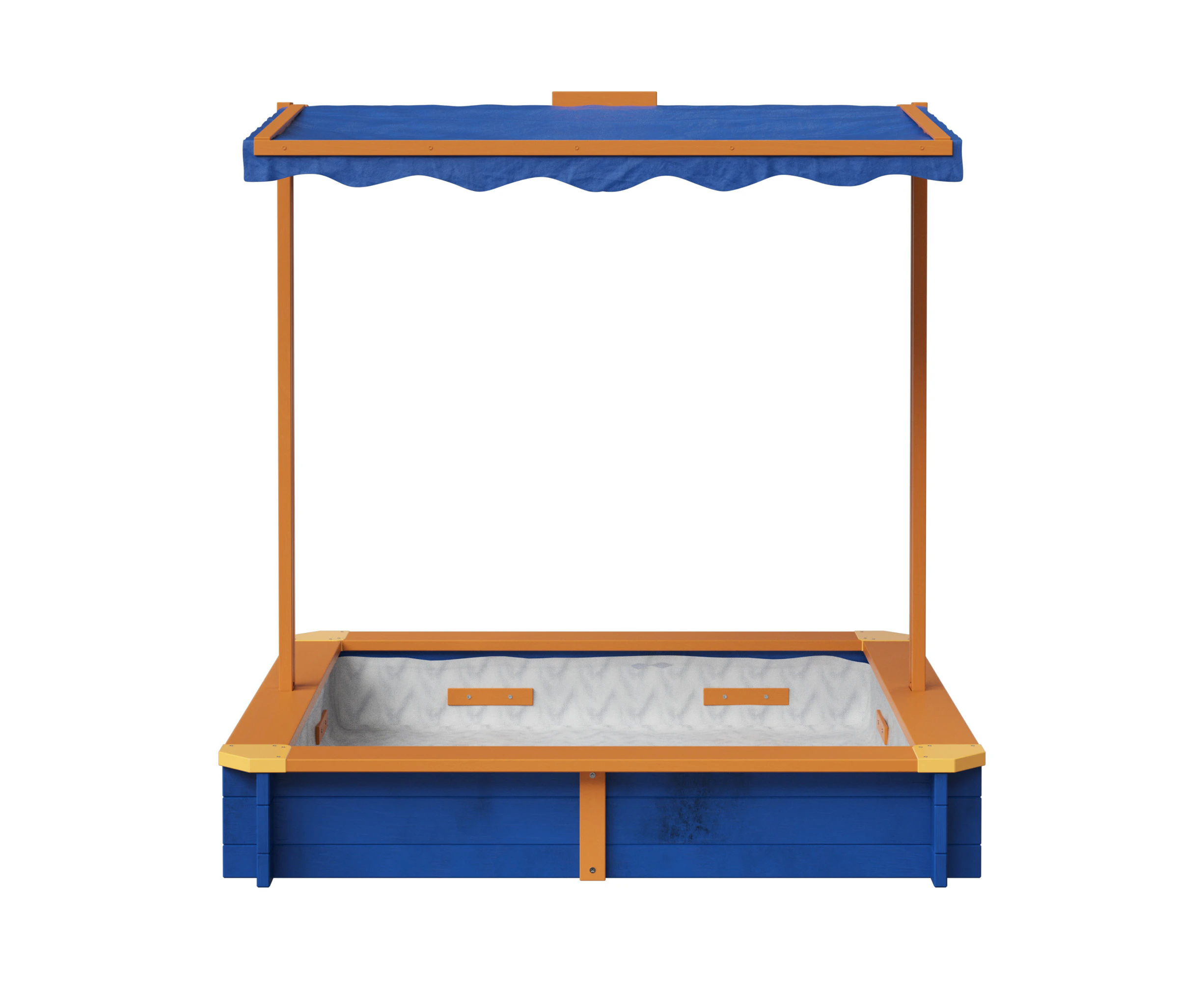 Teamson Kids Outdoor Summer Sand Box Wood / Blue