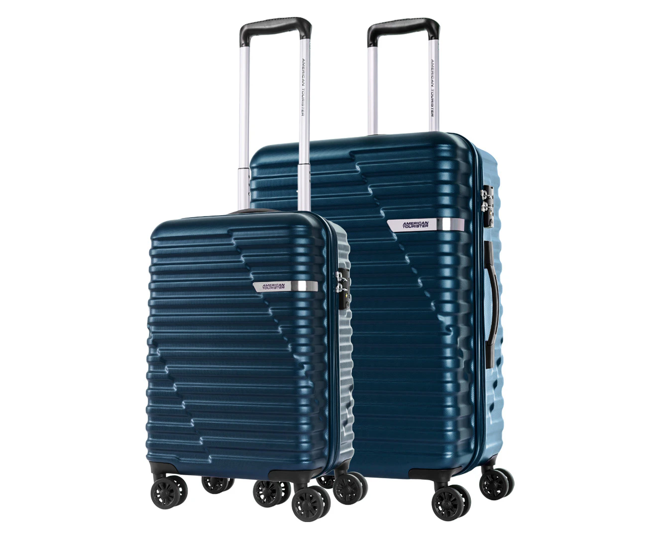 American Tourister Sky Bridge 2-Piece Hardcase Luggage/Suitcase Set - Navy