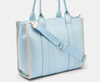 Tony Bianco Lana Structured Tote Bag - Blue Blush