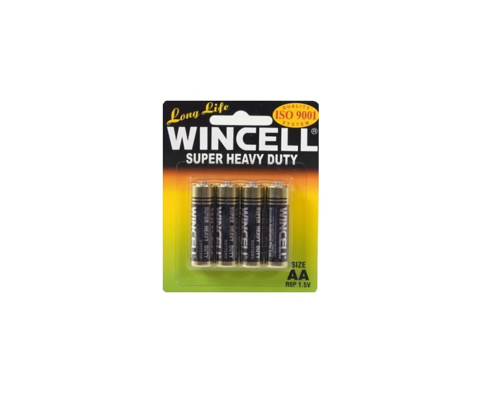 Wincell Super Heavy Duty AA Carded 4Pk Battery