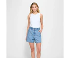 Target Gracie Paperbag Denim Shorts