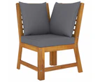 5 Piece Garden Lounge Set with Cushion Solid Acacia Wood