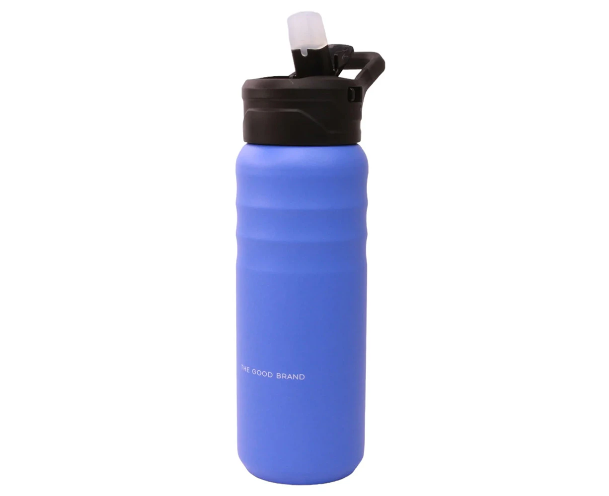 The Good Brand Insulated Drink Bottle Stainless Steel w/Flip Lid Lrg Bright Blue