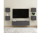 Wall Mounted TV Cabinets 2 pcs Grey 30.5x30x30 cm