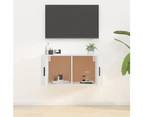 Wall Mounted TV Cabinet White 80x34.5x40 cm