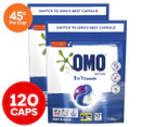 2 x 60pk OMO Active 3-in-1 Laundry Capsules