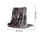 Super Soft Fuzzy Faux Fur Throw Blanket, Fluffy Plush Cozy Reversible Shaggy Sherpa Fleece Blankets and Warm Throws for Couch Sofa Bed, 31 x 47 inc