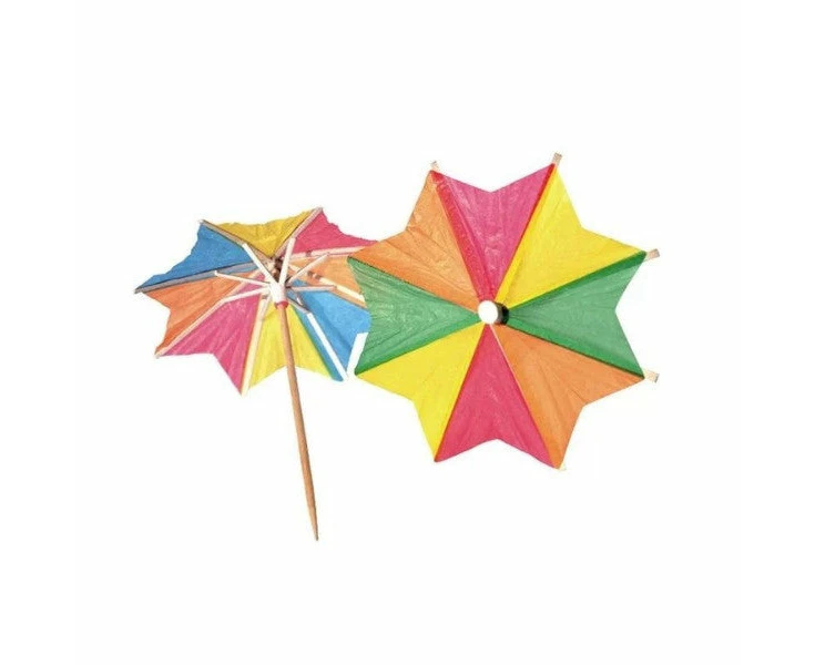 Octagon Umbrella Picks 10cm 10pk