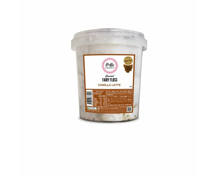 Fluffy Crunch Vanilla Latte Fairy Floss 50g