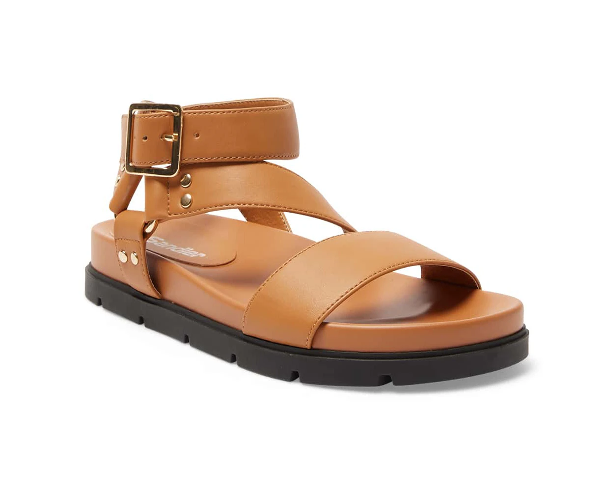 Womens Footwear Sandler Cancun Camel Smooth Sandal