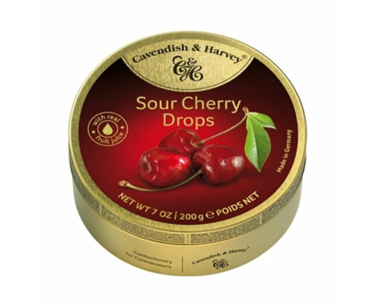 Cavendish & Harvey Sour Cherry Drops 200g