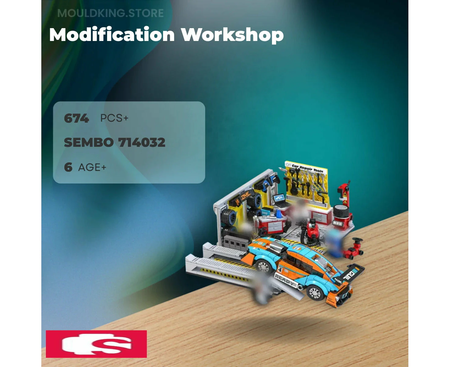 SEMBO 714032 Modification Workshop with 674 Pieces