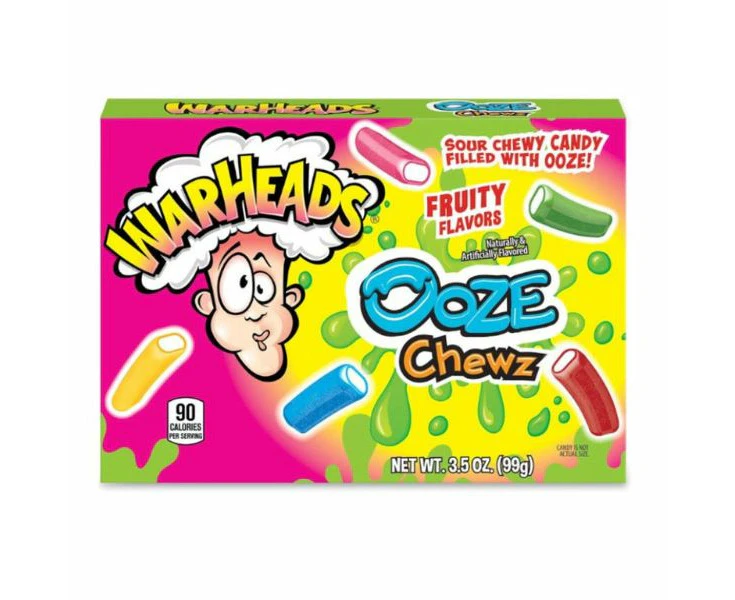 DATED SPECIAL Warheads Ooze Chews Theater Box 99g (BB Dec 2024)