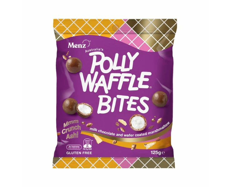 Polly Waffle Bites 125g