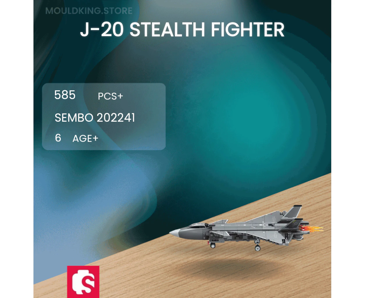 SEMBO 202241 J-20 Stealth Fighter with 585 Pieces