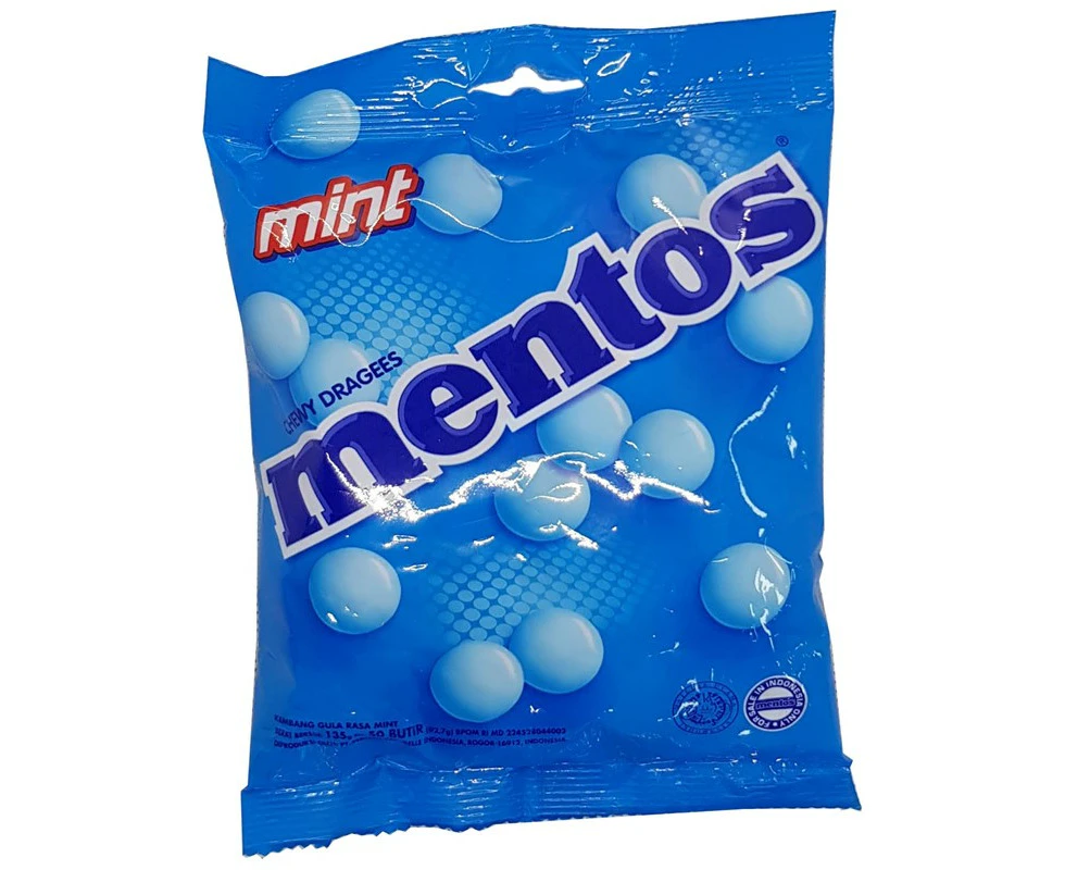 Mentos Mint Chewy Dragees 135g