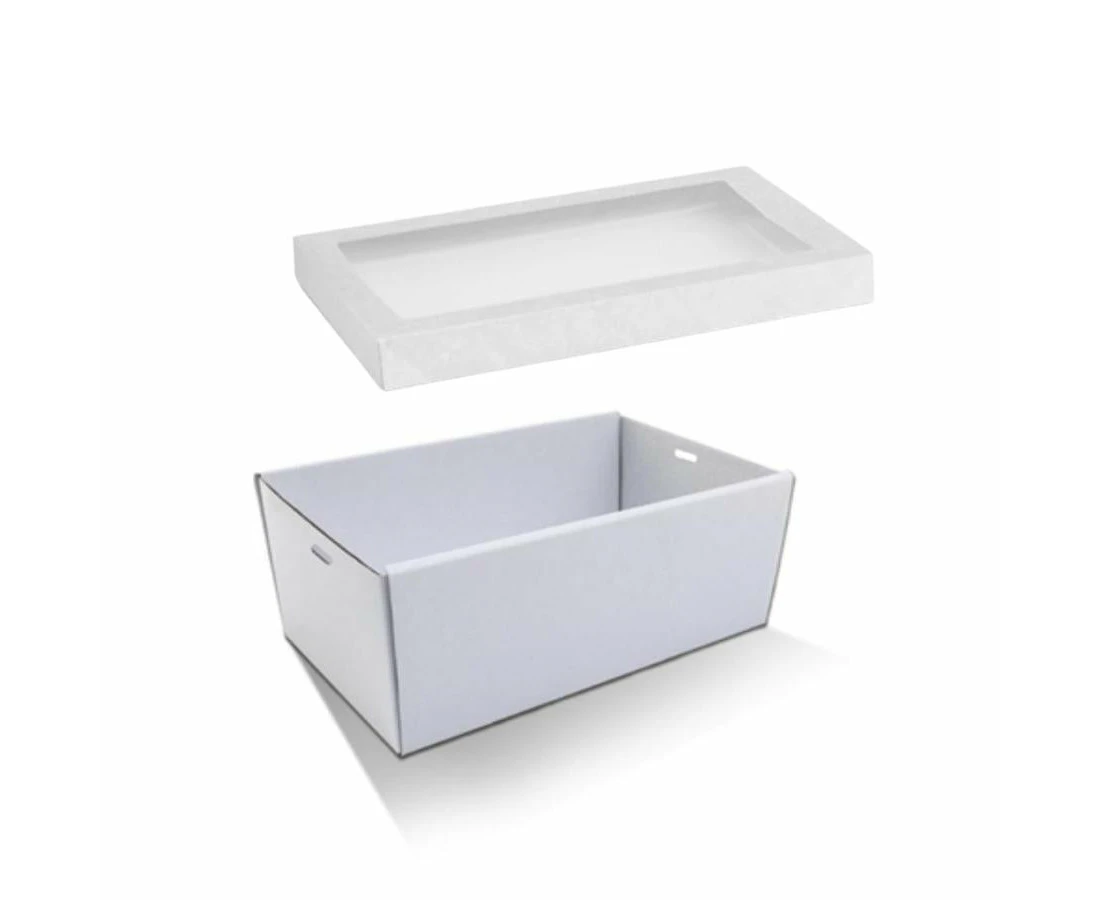 Small White Grazing Box with Window Lid 255x155x80mm