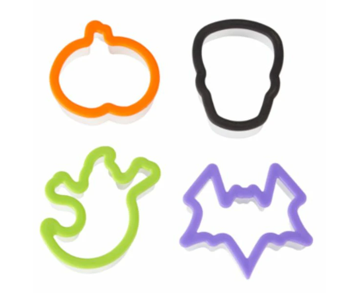 4pc Halloween Grippy Cookie Cutter Set