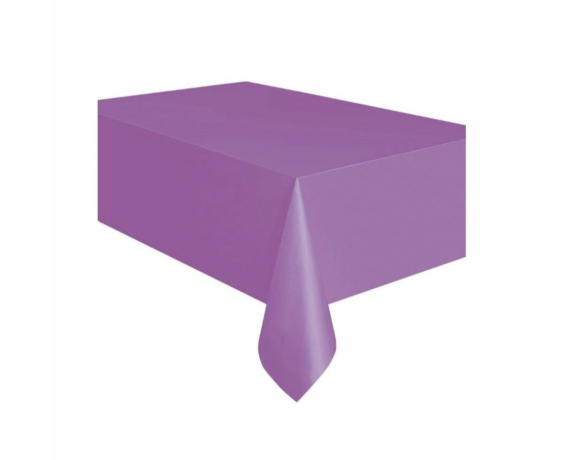 Pretty Purple Rectangle Plastic Tablecover 137x274cm