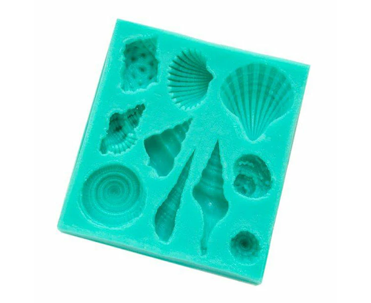 Sea Shells Silicone Fondant Mould (7.5x7cm)