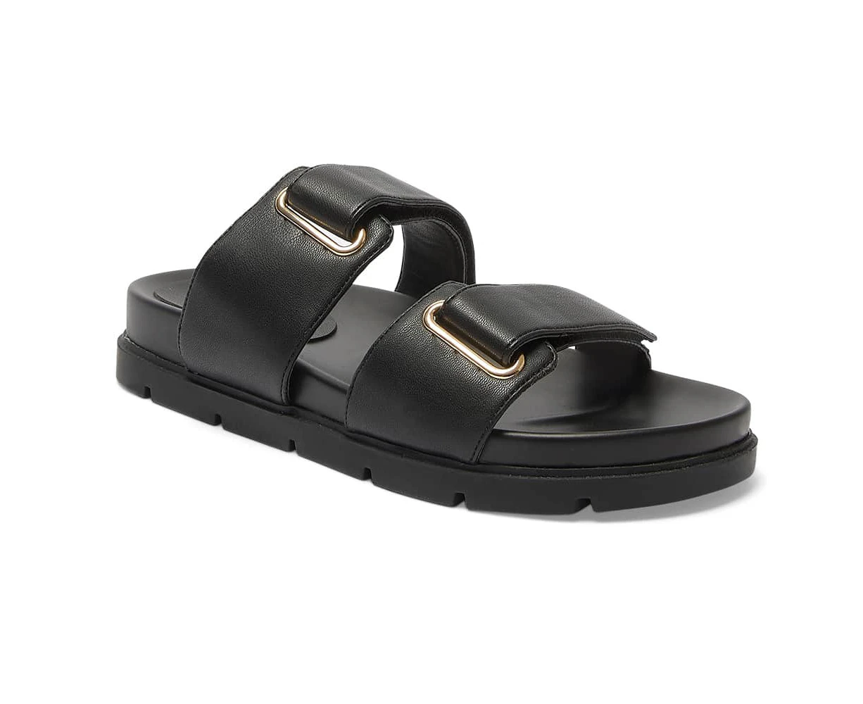 Womens Footwear Sandler Calvin Black Smooth Sandal