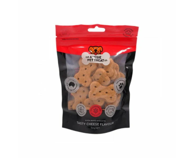 Aussie Pet Treat Tasty Cheese Dog Biscuits 150g