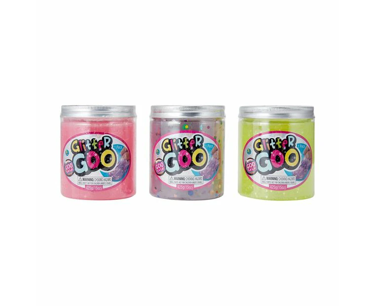 Glitter Goo Sticker Label, Assorted - Anko