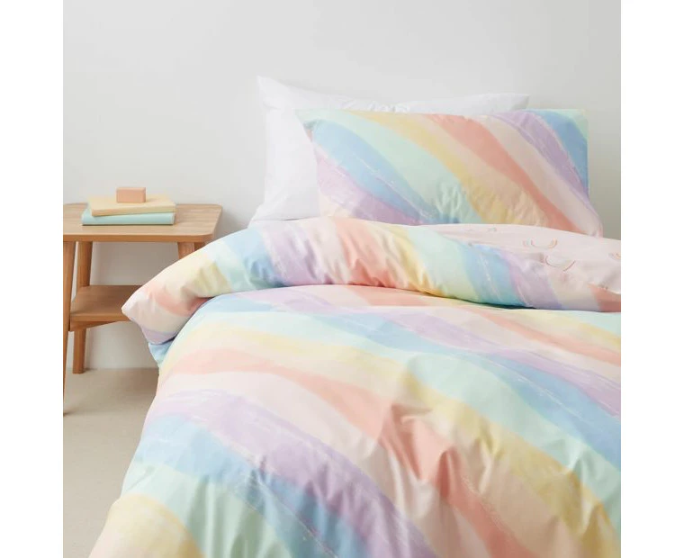 Target Hallie Rainbow Kids Quilt Cover Set