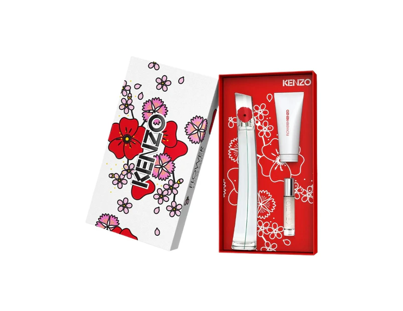 Kenzo Flower 3 Piece 100ml Eau De Parfum