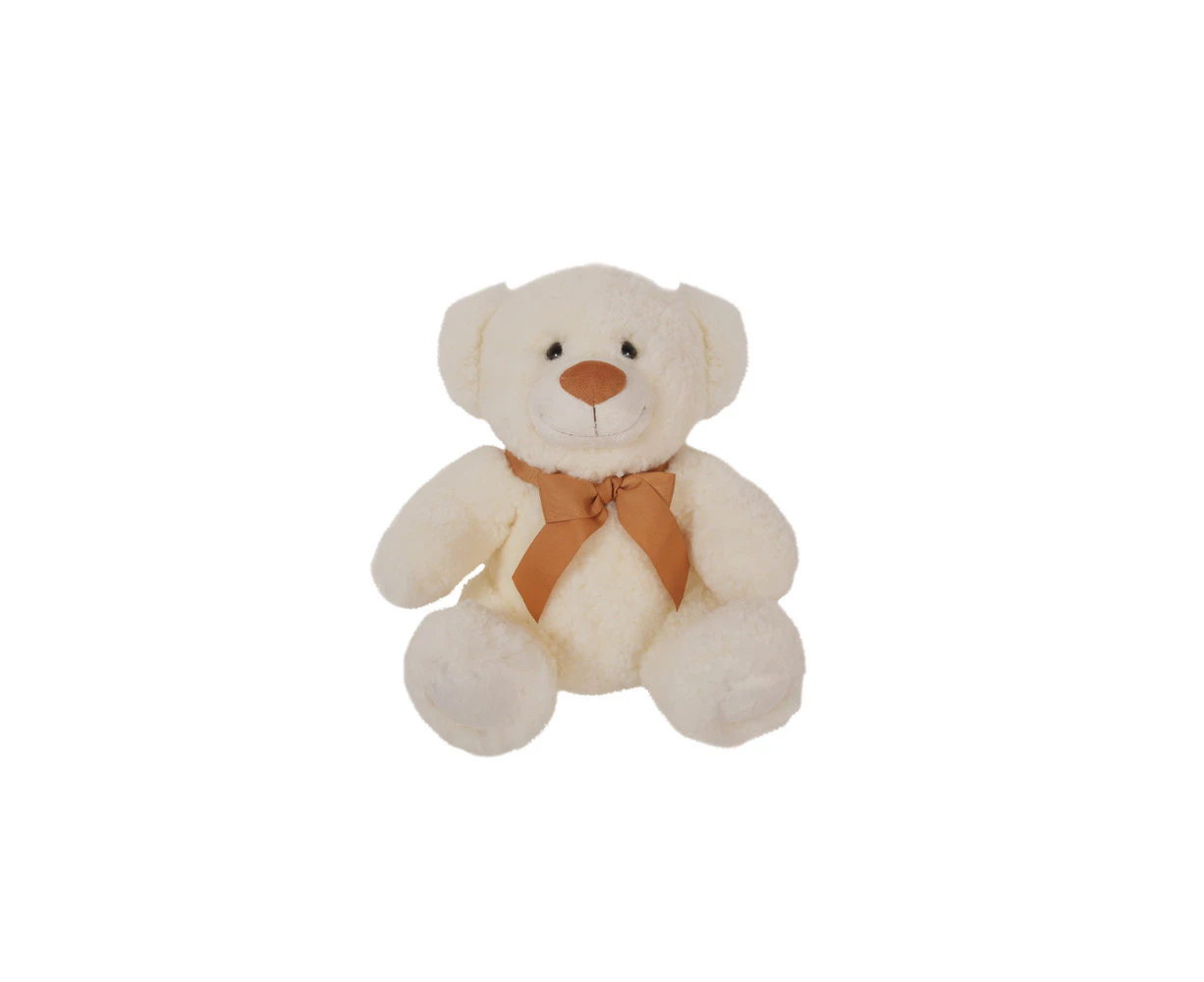 Auskin Shorn Oscar Teddy Bear Kids/Children Soft Cuddle Toy 30cm Off White