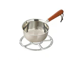 200ml With Rack 316 Stainless Steel Mini Hot Milk Oil Pot Butter Warmer Skillet