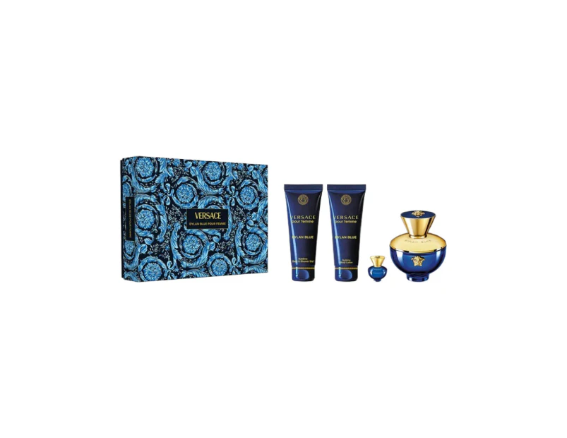 Versace Dylan Blue Femme 4 Piece 100ml Eau De Parfum