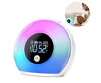 Alarm Clock With Bluetooth Speaker, Baby Night Alarm, 4 Brightness Levels, Digital Alarm Clock