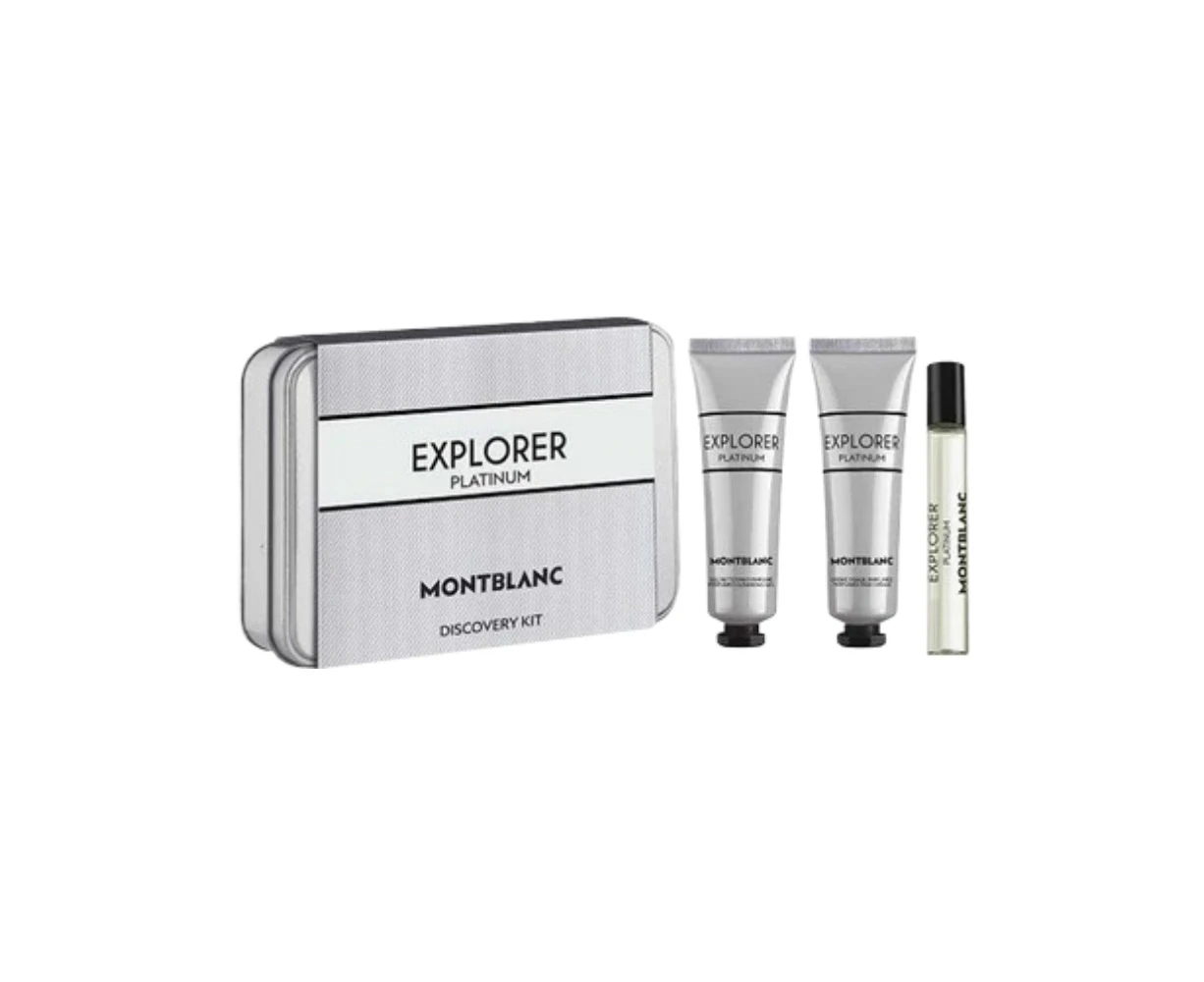 Mont Blanc Explorer Platinum 3 Piece 7.5ml Eau De Parfum