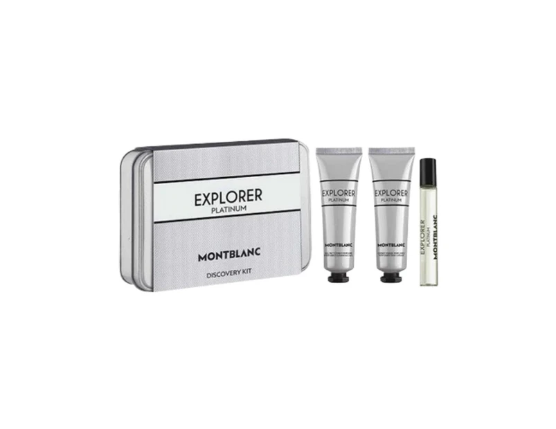 Mont Blanc Explorer Platinum 3 Piece 7.5ml Eau De Parfum