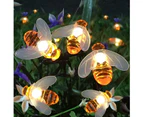 30 LED Solar Bee Light String Outdoor Garden Christmas Lights