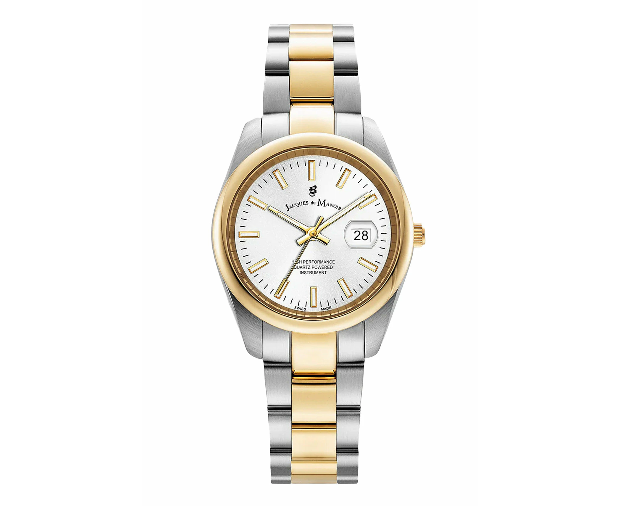 Jacques Du Manoir Swiss Inspiration Allure 32mm Two Tone Stainless Strap Watch