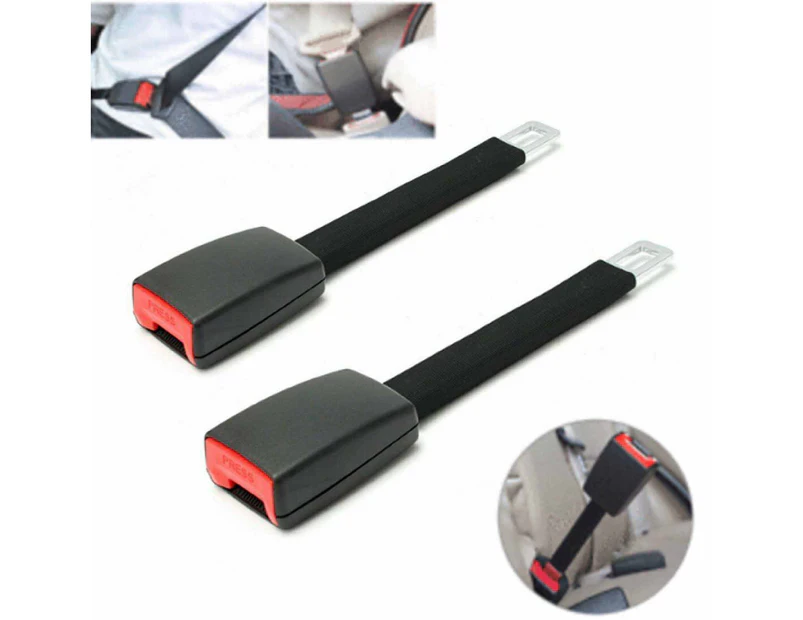 2Pcs Belt Extender Easy to Install Wear Resistant Practical Universal Car Seat Belt Buckle for SUV