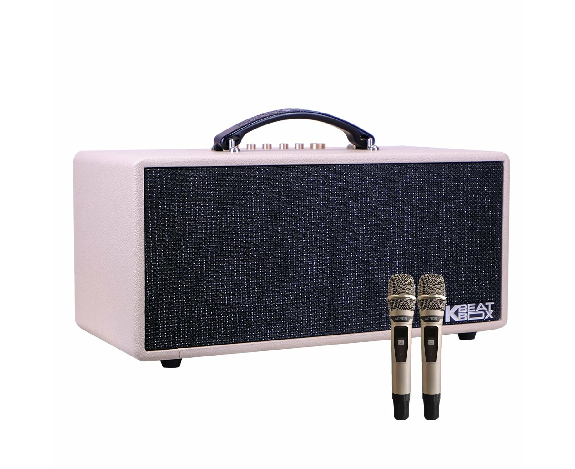 KBEATBOX CS-366Plus (Ivory) 150W RMS [750W PMPO] Karaoke Powered Speaker System