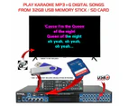 Sonken MP4000 Pro Karaoke Machine + 225 Country Karaoke Songs + 2 Wired Microphones