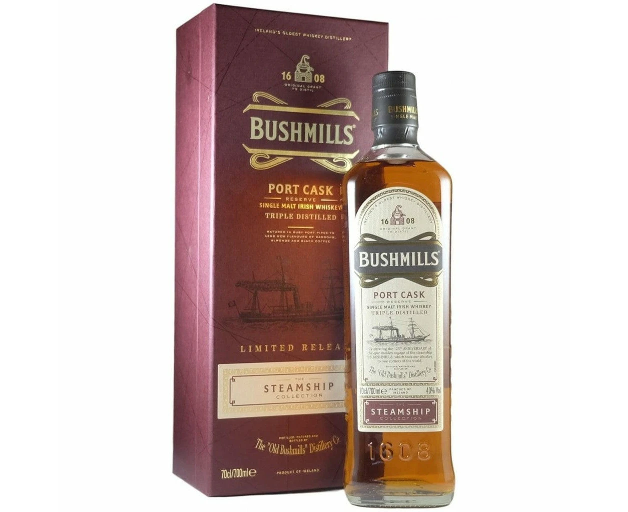 Bushmills Steamship Port Cask Single Malt Irish Whiskey 700ML