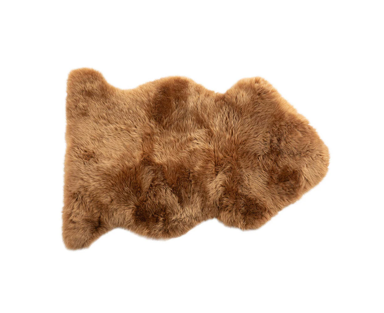 Auskin The Gulgong Sheepskin Rug Floor Mat Home/Room Decor 105x60cm Granola