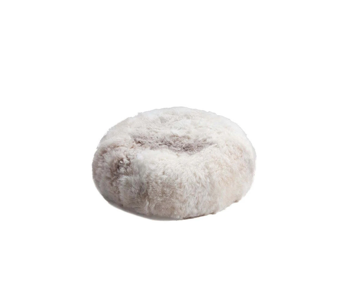 Auskin The Icelandic Sheepskin Ottoman Circular Footstool 60x60cm Natural