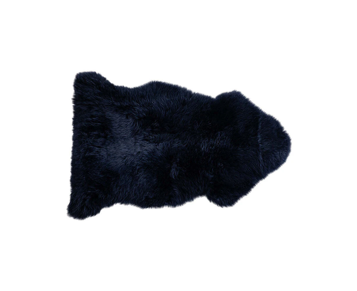 Auskin The Gulgong Sheepskin Rug Floor Mat Home/Room Decor 105x60cm Dark Navy