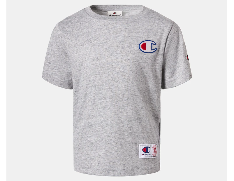 Champion Boys' Youth Team USA C Tee / T-Shirt / Tshirt - Oxford Heather