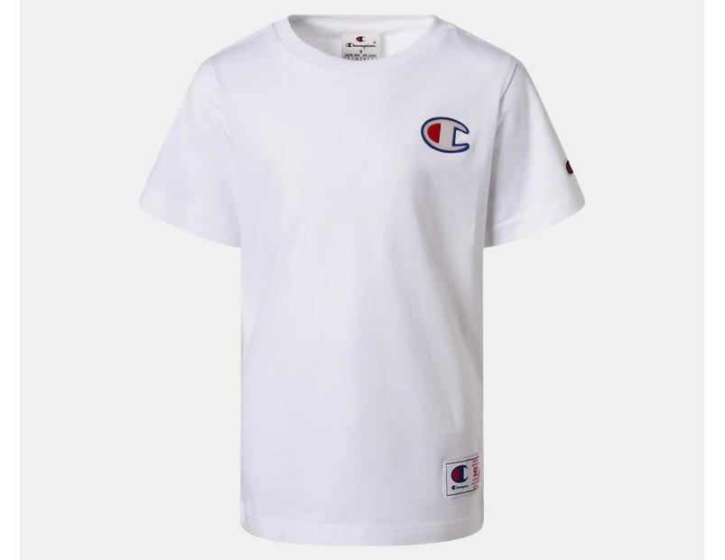 Champion Boys' Youth Team USA C Tee / T-Shirt / Tshirt - White